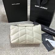 YSL Loulou Mini White/Silver Colors 23x15.5x8.5cm - 4