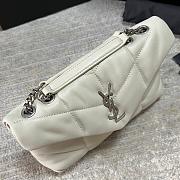 YSL Loulou Mini White/Silver Colors 23x15.5x8.5cm - 3
