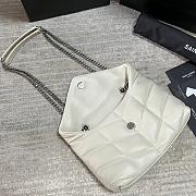 YSL Loulou Mini White/Silver Colors 23x15.5x8.5cm - 2