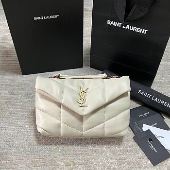 YSL Loulou Mini White/Yellow Colors 23x15.5x8.5cm