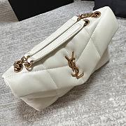 YSL Loulou Mini White/Yellow Colors 23x15.5x8.5cm - 6