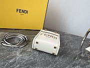 Fendi Sunshine White Leather Mini Tote 13cm - 5