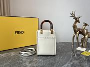 Fendi Sunshine White Leather Mini Tote 13cm - 4