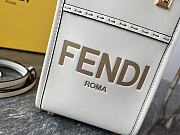Fendi Sunshine White Leather Mini Tote 13cm - 3