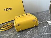 Fendi Sunshine Yellow Leather Mini Tote 13cm - 3