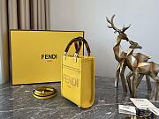 Fendi Sunshine Yellow Leather Mini Tote 13cm - 5