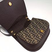 Fendi Medium C’mon FF Jacquard Shoulder Bag 25x7x20cm - 4