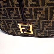 Fendi Medium C’mon FF Jacquard Shoulder Bag 25x7x20cm - 3