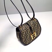 Fendi Medium C’mon FF Jacquard Shoulder Bag 21x6.5x15cm - 6