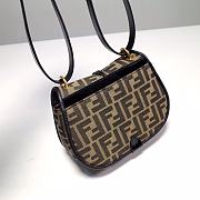 Fendi Medium C’mon FF Jacquard Shoulder Bag 21x6.5x15cm - 5