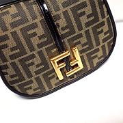 Fendi Medium C’mon FF Jacquard Shoulder Bag 21x6.5x15cm - 2