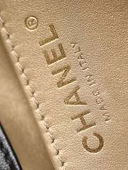 Chanel Mini Square Pearl Flap Bag Black Lambskin 11.5x17x5cm - 6