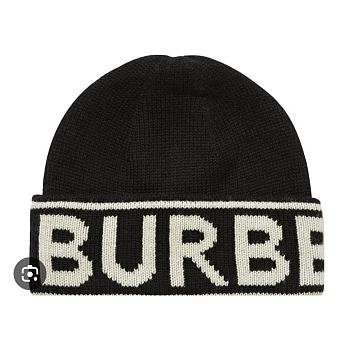 Burberry Logo Beanie Black