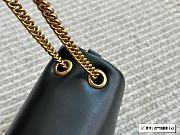 Saint Laurent Women's Black Logo Plaque Leather Calypso Bag 27cm - 3