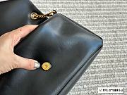 Saint Laurent Women's Black Logo Plaque Leather Calypso Bag 27cm - 2