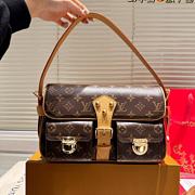Louis Vuitton Monogram Hudson PM Shoulder Bag Brown 28cm - 1