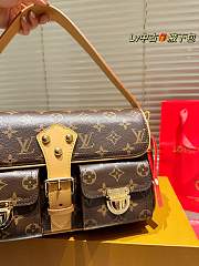 Louis Vuitton Monogram Hudson PM Shoulder Bag Brown 28cm - 5