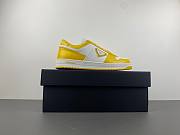 Prada Downtown Low Top Sneakers Leather White Yellow Sun 2EE364_3LKG_F0A7U - 5