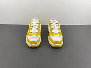 Prada Downtown Low Top Sneakers Leather White Yellow Sun 2EE364_3LKG_F0A7U - 6