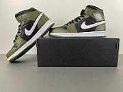 Air Jordan 1 Mid Black White Olive DQ8426-092 - 4