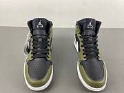 Air Jordan 1 Mid Black White Olive DQ8426-092 - 5