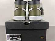 Air Jordan 1 Mid Black White Olive DQ8426-092 - 6
