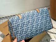 Fendi Forever Zucca Boston Bag Blue 30cm - 4