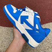 OFF-WHITE Out Of Office OOO Low Tops White Blue (FW22) OMIA189F22LEA0014501 - 5