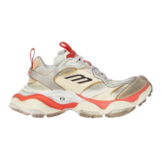 Balenciaga Cargo mesh sneakers in Beige/Grey/Red color - 1