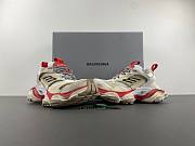 Balenciaga Cargo mesh sneakers in Beige/Grey/Red color - 4