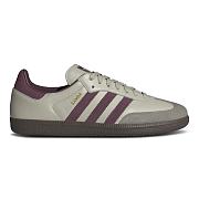 Adidas Samba OG Putty Grey Maroon ID1482 - 1