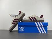 Adidas Samba OG Putty Grey Maroon ID1482 - 3