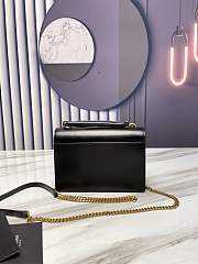 Saint Laurent Kate Shoulder Bag Black 19cm - 5