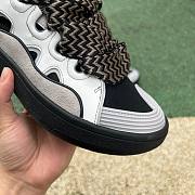 Lanvin Curb Leather Sneakers Grey color - 6