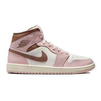 Air Jordan 1 Mid Pink Oxford Brown (Women's) BQ6472-620
