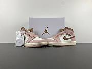 Air Jordan 1 Mid Pink Oxford Brown (Women's) BQ6472-620 - 5
