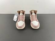 Air Jordan 1 Mid Pink Oxford Brown (Women's) BQ6472-620 - 2