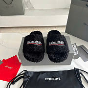 Balenciaga Furry Slide Black 654747W2DO11096/654747W2HS41096 - 6