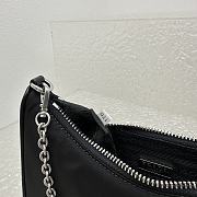 Prada Hobo Tessuto Shoulder Bag Mini Black 22*6*12cm - 6