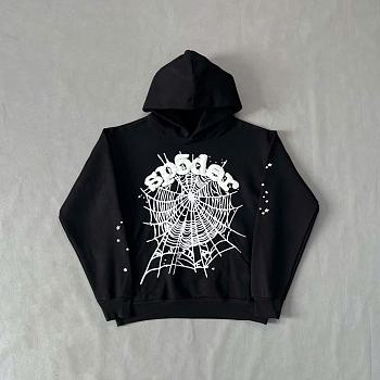 Sp5der OG Web Hoodie Black SS24
