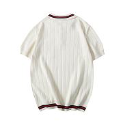 Gucci web stripe knitted polo shirt - 2