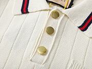 Gucci web stripe knitted polo shirt - 3