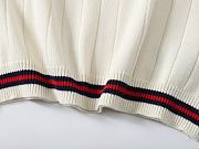 Gucci web stripe knitted polo shirt - 6