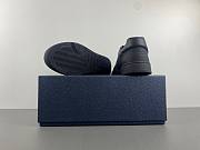 B27 Low Top Sneaker Black Grained Calfskin and Black Dior Gravity Leather - 6