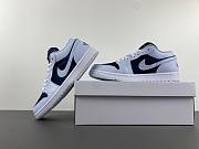 Air Jordan 1 Low SE Football Grey White Gym Red Midnight Navy (Women's) FZ8778-044 - 6