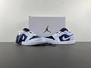 Air Jordan 1 Low SE Football Grey White Gym Red Midnight Navy (Women's) FZ8778-044 - 3