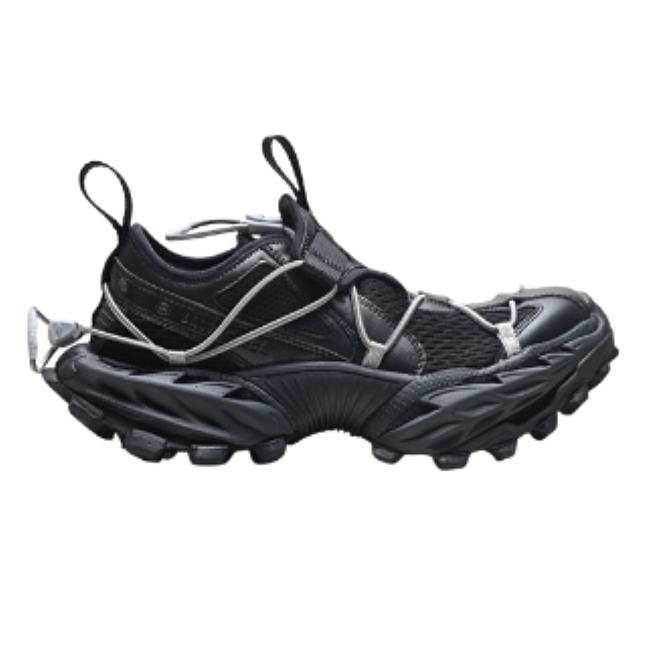 Balenciaga Hike Sneaker in black mesh, polyurethane and polyester 804921WHIKE1000 - 1