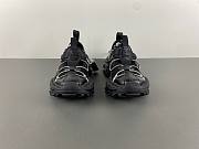 Balenciaga Hike Sneaker in black mesh, polyurethane and polyester 804921WHIKE1000 - 3