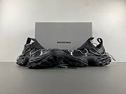 Balenciaga Hike Sneaker in black mesh, polyurethane and polyester 804921WHIKE1000 - 5