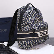 DiorTravel Backpack Blue Dior Oblique Jacquard 34 x 42 x 15 cm - 5